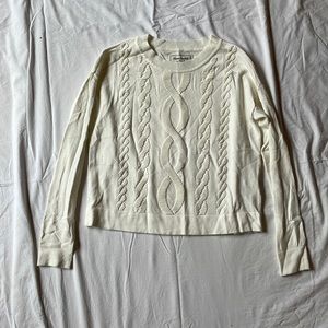 Abercrombie & Fitch cream sweater